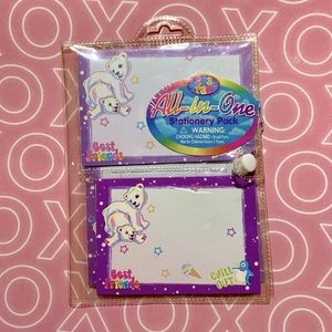 Vintage Lisa frank polar bear stationery set